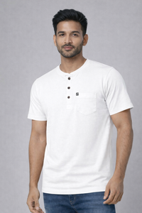 FO Essential Henley Collar Tshirt