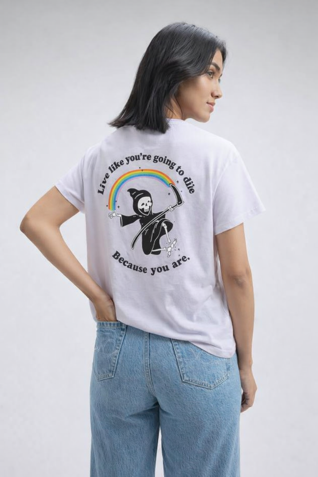 Grim Reaper Tee - Light Grey