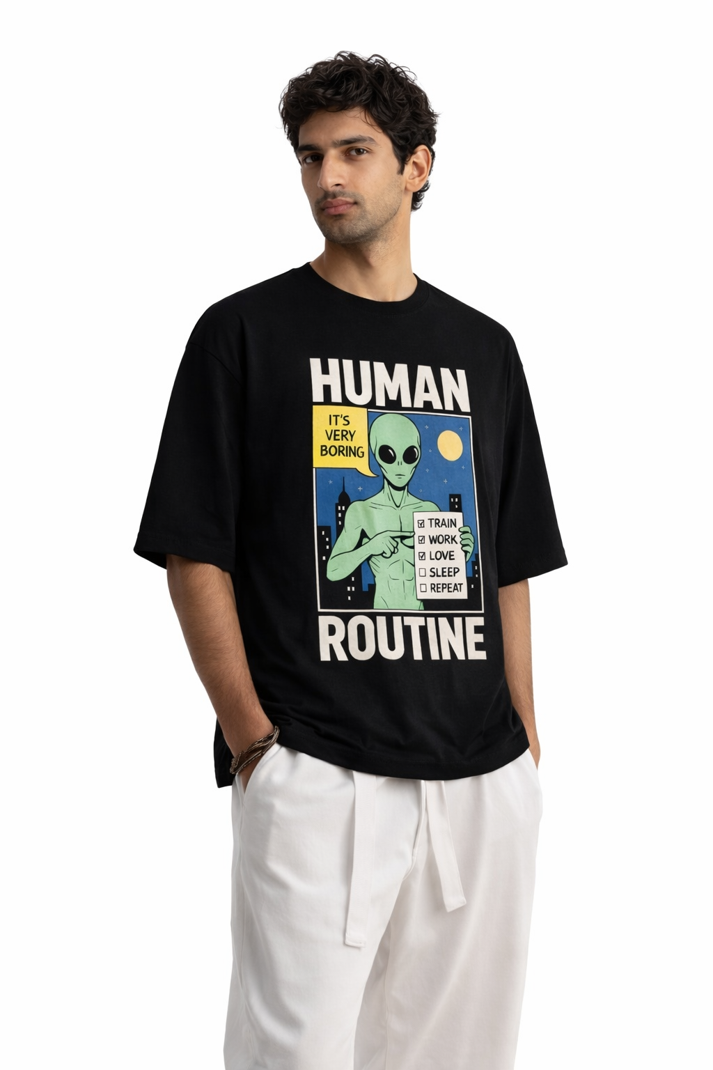 FO Alien Routine Drop Shoulder Tee