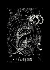 FO Capricorn Constellation Drop Shoulder Tee