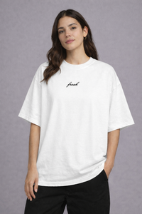 FO “Freak” Minimal Drop-Shoulder Tee – White