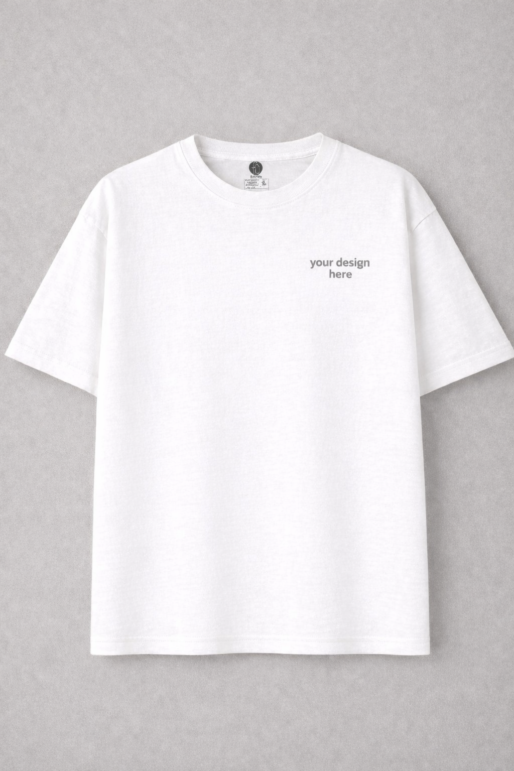 Custom Print Drop Shoulder Tee - Soft Cotton