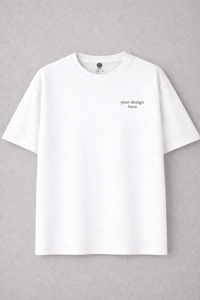 Custom Print Drop Shoulder Tee - Soft Cotton