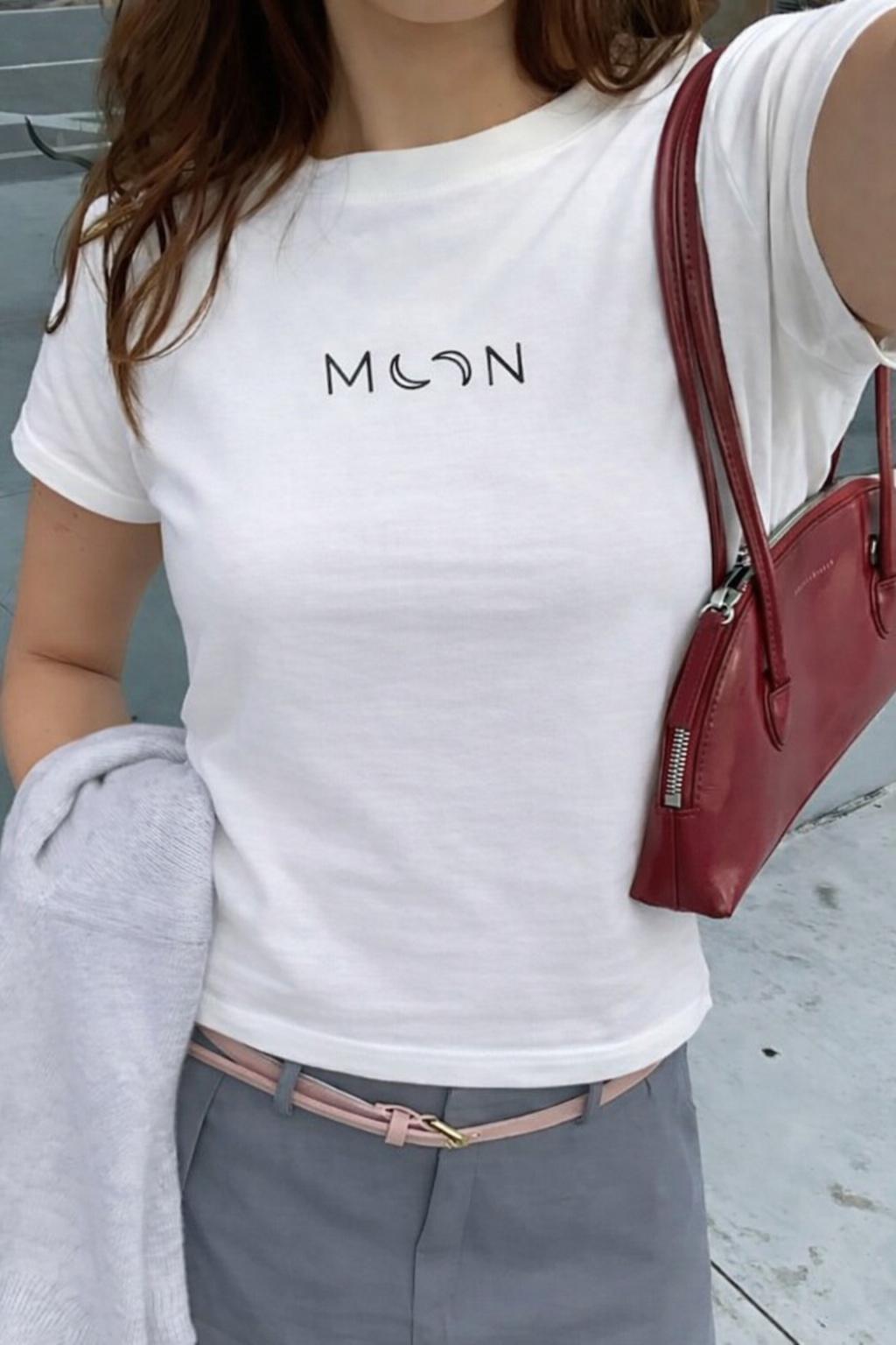 FO Moon Cropped Baby Tee