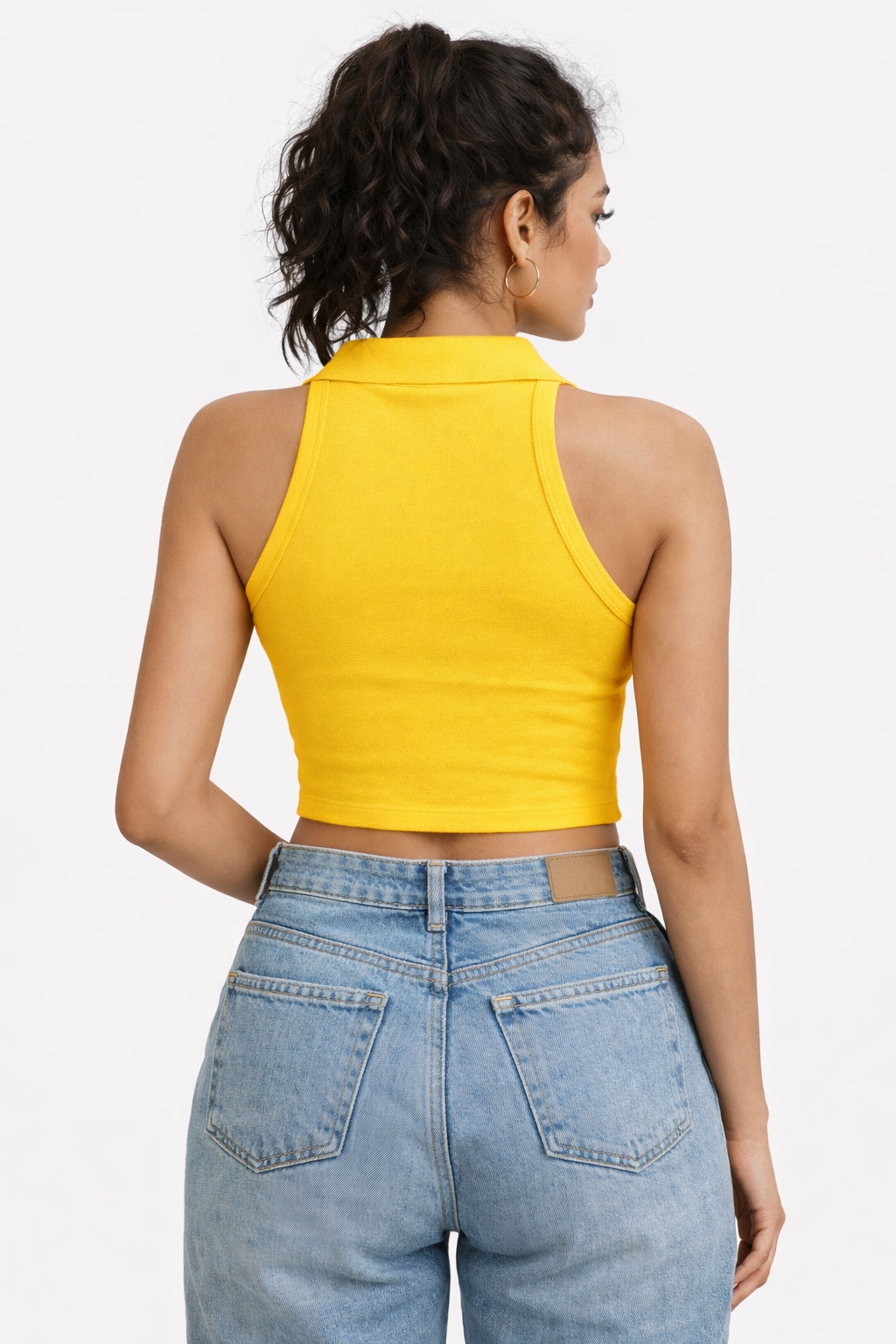 Yellow Sleeveless Top