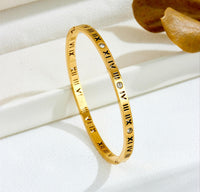 Roman Numeral Anti-Tarnish Bracelet