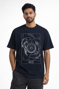 FO Pisces Constellation Drop Shoulder Tee