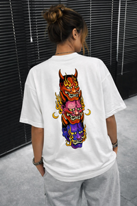 FO Triple Oni Fury Back Print Oversized Tee