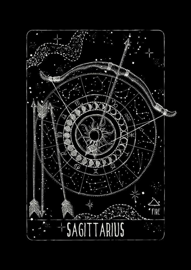FO Sagittarius Constellation Drop Shoulder Tee