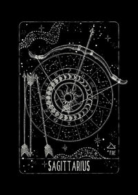 FO Sagittarius Constellation Drop Shoulder Tee